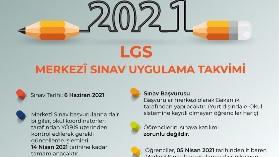 2021 LGS Başvuru Kılavuzu ve Sınav Takvimi